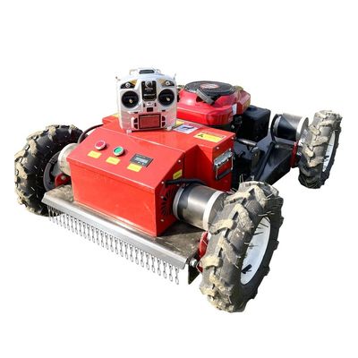 kwaliteit  Customized Anti-Skid Color 7.5HP 9HP Electric-start Lawn Mower Mini Remote Control RC Robot Lawnmower fabriek
